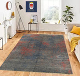 22259 - Indian Hand-knotted/Hand-weaved Rug/Carpet Authentic/Classic/Contemporary/Modern/Size: 9'8" x 7'7"
