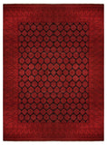 22281 - Royal Khal Mohammad Hand-Knotted/Handmade Afghan Rug/Carpet Traditional Authentic/Size: 12'5" x 9'8"