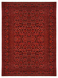 22282 -Royal Khal Mohammad Hand-Knotted/Handmade Afghan Rug/Carpet Traditional Authentic/Size: 12'2" x 7'8"