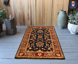 22293 - Chobi Ziegler Hand-Knotted/Handmade Afghan Rug/Carpet Modern Authentic/Size: 4'3" x 2'9"