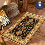 22297 - Chobi Ziegler Hand-Knotted/Handmade Afghan Rug/Carpet Traditional/Authentic/Size: 3'11" x 2'8"
