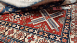22298 - Chobi Ziegler Hand-Knotted/Handmade Afghan Rug/Carpet / Traditional/Authentic/Size: 4'2" x 2'7"