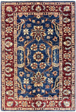 22289 - Chobi Ziegler Hand-Knotted/Handmade Afghan Rug/Carpet Traditional/Authentic/ Size: 4'0" x 2'8"/ 122cm x 81cm