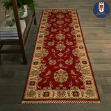 22313 - Chobi Ziegler Hand-knotted/Handmade Afghan Rug/Carpet Traditional Authentic/Size: 6'6" x 2'0"