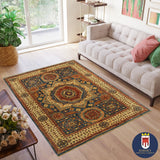 22328 - Chobi Ziegler Hand-Knotted/Handmade Afghan Rug/Carpet Traditional/Authentic/Size: 5'9" x 4'1"