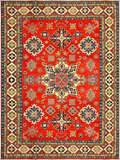 22421 - Kazak Hand-Knotted/Handmade Afghan Tribal/Nomadic Authentic/Size: 13'7" x 10'2"/ 414cm x 310cm