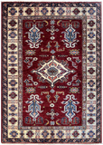 22446 -Royal Kazak Hand-Knotted/Handmade Afghan Tribal/Nomadic authentic/Size: 4'9" x 3'4"/ 145cm x 102cm