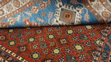 22449 -Royal Kazak Hand-Knotted/Handmade Afghan Tribal/Nomadic Authentic/Size: 4'10" x 3'5"