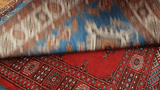 22452 -Royal Kazak Hand-Knotted/Handmade Afghan Tribal/Nomadic Authentic/Size: 4'10" x 3'3"