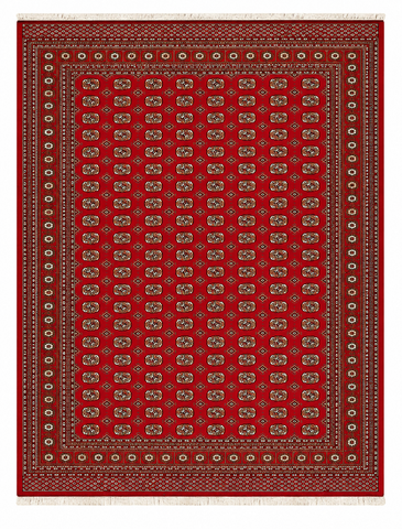 27916-Bokhara Hand-Knotted/Handmade Pakistani Rug/Carpet Tribal/Nomadic Authentic/ Size: 12'1" x 9'2"/368cm ×279cm