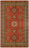 22461 -  Royal Kazak Hand-Knotted/Handmade Afghan Tribal/Nomadic Authentic/Size: 6'10" x 5'1"/ 208cm x 155cm