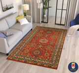 22461 -  Royal Kazak Hand-Knotted/Handmade Afghan Tribal/Nomadic Authentic/Size: 6'10" x 5'1"