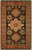 22462 - Royal Kazak Hand-Knotted/Handmade Afghan Tribal/Nomadic Authentic/Size: 6'9" x 4'9"/ 206cm x 145cm