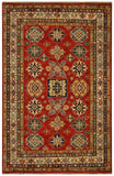 22468 -Royal Kazak Hand-Knotted/Handmade Afghan Tribal/Nomadic Authentic/Size: 6'6" x 4'11"/ 198cm x 150cm