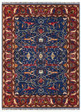 22504 - Chobi Ziegler Hand-Knotted/Handmade Afghan Rug/Carpet Traditional/Authentic/Size: 9'6" x 6'9"/ 290cm x 206cm