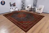 22587 - Meymeh Hand-Knotted/Handmade Persian Rug/Carpet Traditional/Authentic/Size: 14'7" x 11'1"