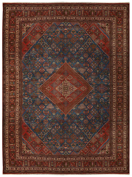 22587 - Meymeh Hand-Knotted/Handmade Persian Rug/Carpet Traditional/Authentic/Size: 14'7" x 11'1"