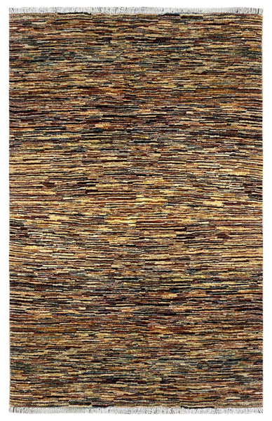 22602-Chobi Ziegler Hand-Knotted/Handmade Afghan Rug/Carpet Traditional Authentic 6'1"x 4'9"