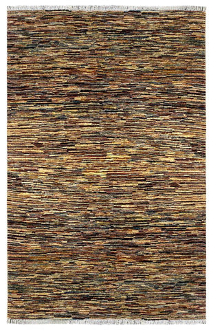 22602-Chobi Ziegler Hand-Knotted/Handmade Afghan Rug/Carpet Traditional Authentic 6'1"x 4'9"