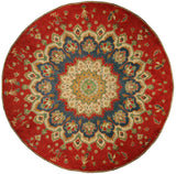 22641 - Kazak Hand-Knotted/Handmade Afghan Tribal/Nomadic Authentic/Size: 8'1" x 8'0"/ 246cm x 244cm