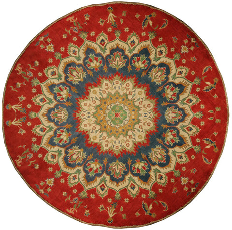 22641 - Kazak Hand-Knotted/Handmade Afghan Tribal/Nomadic Authentic/Size: 8'1" x 8'0"/ 246cm x 244cm