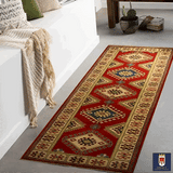 22654 - Kazak Hand-Knotted/Handmade Afghan Tribal/Nomadic Authentic/Size: 10'1" x 2'9"