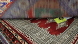 22660 - Kazak Hand-Knotted/Handmade Afghan Tribal/Nomadic Authentic/Size: 10'11" x 2'7"
