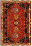 22843 - Shiraz Persian Hand-weaved Authentic/Traditional Nomadic/Tribal Kelim/Size: 8'7" x 5'7"