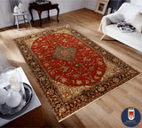 22873 - Sarough Handmade/Hand-Knotted Persian Rug/Traditional/Carpet Authentic/Size: 6'11" x 4'2"/ 211cm x 127cm