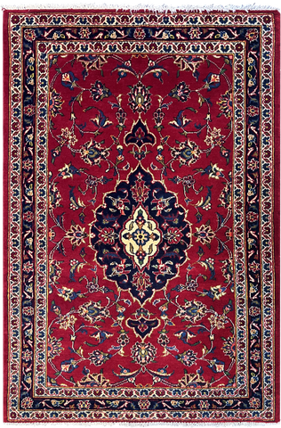 22900 - Kashan Handmade/Hand-Knotted Persian Rug/Carpet/Traditional/ Authentic/Size: 4'8" x 3'1"/ 142cm x 94cm
