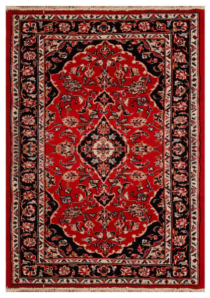 22924 - Kashan Handmade/Hand-Knotted Persian Rug/Traditional/Carpet Authentic/Size: 4'11" x 2'7"/ 150cm x 79cm