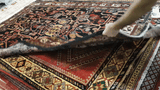 22956 - Hamadan Hand-Knotted/Handmade Persian Rug/Carpet Traditional Authentic/Size/: 8'0" x 5'1"