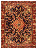 23007-Sarough Hand-Knotted/Handmade Persian Rug/Carpet Traditional Authentic/ Size: 4'11"x 3'7"