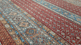 23096 - Chobi Ziegler Hand-Knotted/Handmade Afghan Rug/Carpet Modern Authentic/Size: 10'10" x 8'4"