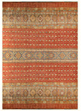 23096 - Chobi Ziegler Hand-Knotted/Handmade Afghan Rug/Carpet Modern Authentic/Size: 10'10" x 8'4"