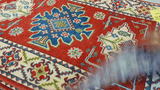 23154 - Kazak Afghan Hand-knotted Contemporary/Nomadic/Tribal Carpet/Rug/Size: 13'0" x 2'8"