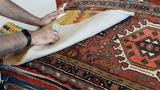 23208 - Kelim Hand-Woven/Flat Weaved/Handmade Afghan Kelim Pillow Cover/Carpet Tribal/Nomadic Authentic/Size: 1'8" x 1'8"