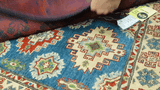 23725- Khal Mohammad Afghan Hand-Knotted Authentic/Traditional/Rug/Size: 3'10" x 2'4"