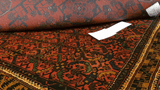 23736- Khal Mohammad Afghan Hand-Knotted Authentic/Traditional/Rug/Size: 4'1" x 2'5"