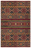 23778- Kazak Afghan Hand-knotted Contemporary/ Nomadic/Tribal Carpet/Rug/ Size: 6'11" x 5'1"
