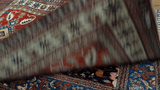 23793- Kazak Afghan Hand-knotted Contemporary/ Nomadic/Tribal Carpet/Rug/ Size: 7'6" x 5'7"