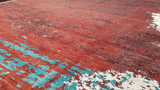 23819-Modern Gabbeh Hand-Knotted/Handmade Afghan Rug/Carpet Modern/Authentic Size: 11’6” x 8’6”