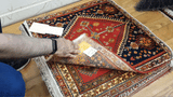 23841-Ghashgai Hand-Knotted/Handmade Persian Rug/Carpet Tribal Nomadic/Authentic/Size: 2'2" x 2'2"