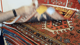 23844-Ghashgai Hand-Knotted/Handmade Persian Rug/Carpet Tribal/ Nomadic/Authentic/ Size: 2'0" x 2'2"