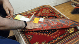 23849-Ghashgai Hand-Knotted/Handmade Persian Rug/Carpet Tribal/ Nomadic/Authentic/ Size: 2'0" x 2'1"