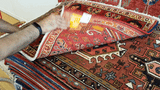 23850-Ghashgai Hand-Knotted/Handmade Persian Rug/Carpet Tribal/ Nomadic/Authentic/ Size: 2'3" x 2'4"