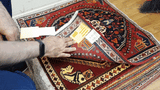 23854-Ghashgai Hand-Knotted/Handmade Persian Rug/Carpet/ Tribal/ Nomadic/Authentic/ Size: 2'2" x 2'1"