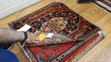 23873-Ghashgai Hand-Knotted/Handmade Persian Rug/Carpet/ Tribal/ Nomadic/ Authentic/ Size: 2'6" x 1'11"