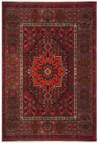 23892-Bidjar Handmade/Hand-Knotted Persian Rug/Carpet Authentic /Traditional/ Size : 6'4" x 4'3"