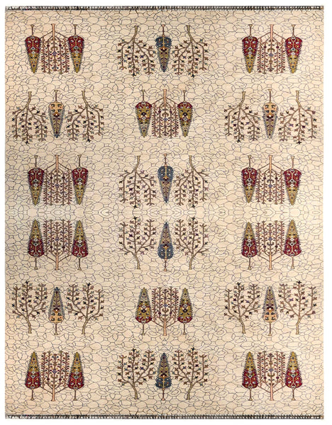 23930 - Royal Chobi Ziegler /Afghan /Hand-Knotted / Contemporary / Traditional / Size: 11'8" x 9'1"